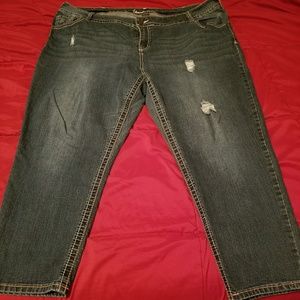 Lane Bryant distressed jeans sz 24